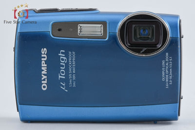 【中古】OLYMPUS オリンパス μ TOUGH-3000 ブルー コンパクトデジタルカメラ シャッター回数僅少