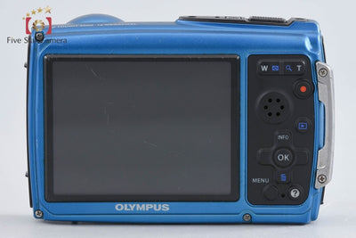 【中古】OLYMPUS オリンパス μ TOUGH-3000 ブルー コンパクトデジタルカメラ シャッター回数僅少