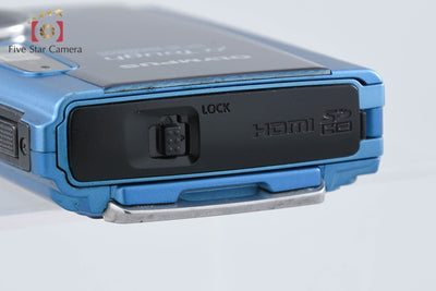 【中古】OLYMPUS オリンパス μ TOUGH-3000 ブルー コンパクトデジタルカメラ シャッター回数僅少