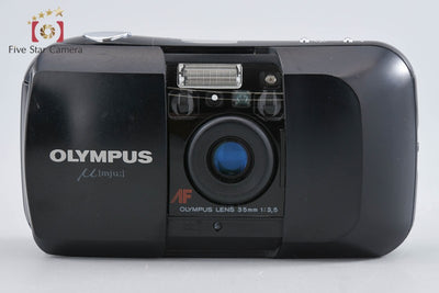 【中古】OLYMPUS オリンパス μ[mju:] ブラック コンパクトフィルムカメラ