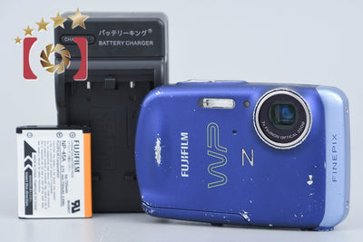 【中古】FUJIFILM 富士フイルム FINEPIX Z33WP ブルー コンパクトデジタルカメラ