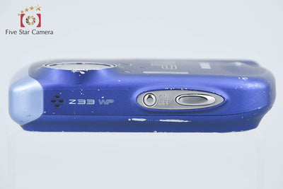 【中古】FUJIFILM 富士フイルム FINEPIX Z33WP ブルー コンパクトデジタルカメラ