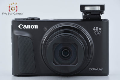 【中古】Canon キヤノン PowerShot SX740 HS ブラック コンパクトデジタルカメラ 元箱付き