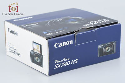 【中古】Canon キヤノン PowerShot SX740 HS ブラック コンパクトデジタルカメラ 元箱付き