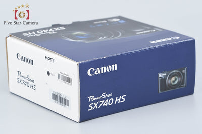 【中古】Canon キヤノン PowerShot SX740 HS ブラック コンパクトデジタルカメラ 元箱付き