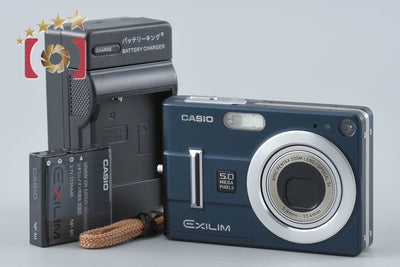 【中古】Casio カシオ EXILIM EX-Z55 ヴェルヴェットブルー コンパクトデジタルカメラ