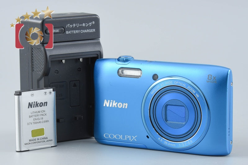 【中古】Nikon ニコン COOLPIX S3600 コバルトブルー コンパクトデジタルカメラ