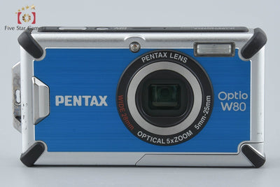 【中古】PENTAX ペンタックス Optio W80 アズールブルー コンパクトデジタルカメラ