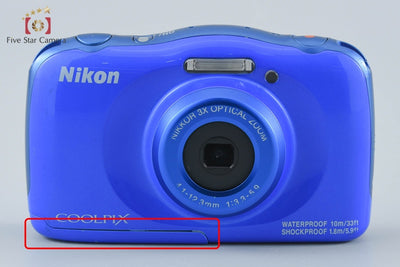 【中古】Nikon ニコン COOLPIX W100 ブルー コンパクトデジタルカメラ