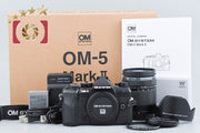 【中古】OM SYSTEM (OLYMPUS) オーエム システム OM-5 Mark II 14-150mm II レンズキット ブラック シャッター回数僅少 元箱付き