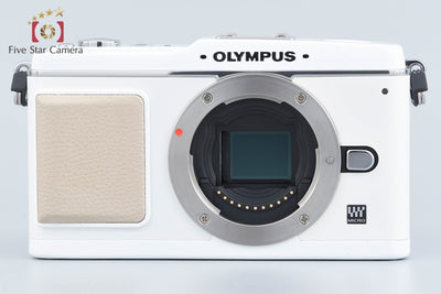【中古】OLYMPUS オリンパス PEN E-P1 ホワイト ダブルレンズキット シャッター回数僅少