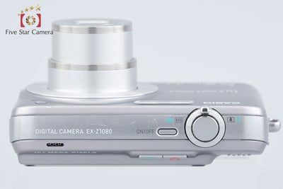 【中古】Casio カシオ EXILIM ZOOM EX-Z1080 グレー コンパクトデジタルカメラ