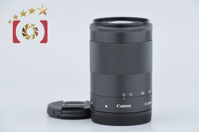 【中古】Canon キヤノン EF-M 55-200mm f/4.5-6.3 IS STM ブラック