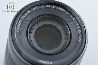 【中古】Canon キヤノン EF-M 55-200mm f/4.5-6.3 IS STM ブラック