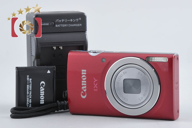 【中古】Canon キヤノン IXY 120 レッド コンパクトデジタルカメラ