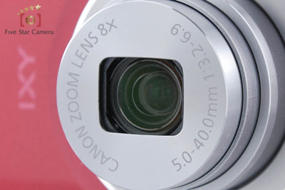 【中古】Canon キヤノン IXY 120 レッド コンパクトデジタルカメラ