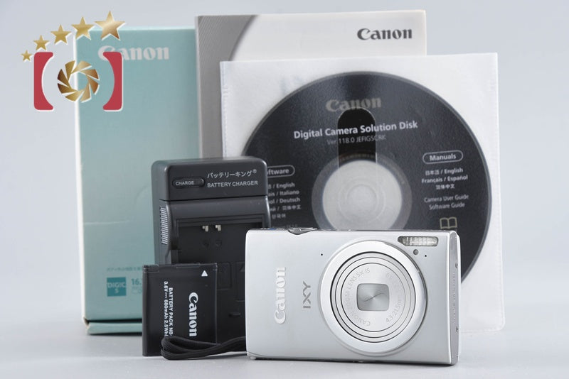 【中古】Canon キヤノン IXY 430F シルバー コンパクトデジタルカメラ 元箱付き