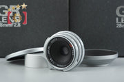 【中古】RICOH リコー GR 28mm f/2.8 L39 ライカスクリューマウント シルバー 元箱付き