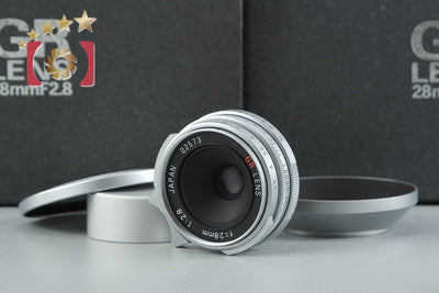 【中古】RICOH リコー GR 28mm f/2.8 L39 ライカスクリューマウント シルバー 元箱付き