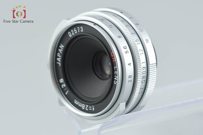 【中古】RICOH リコー GR 28mm f/2.8 L39 ライカスクリューマウント シルバー 元箱付き