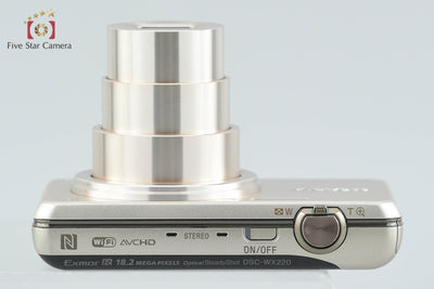 【中古】SONY ソニー Cyber-shot DSC-WX220 ゴールド デジタルスチルカメラ 多言語対応