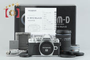 【中古】OLYMPUS オリンパス OM-D E-M10 Mark III EZ ダブルズームキット シルバー 元箱付き