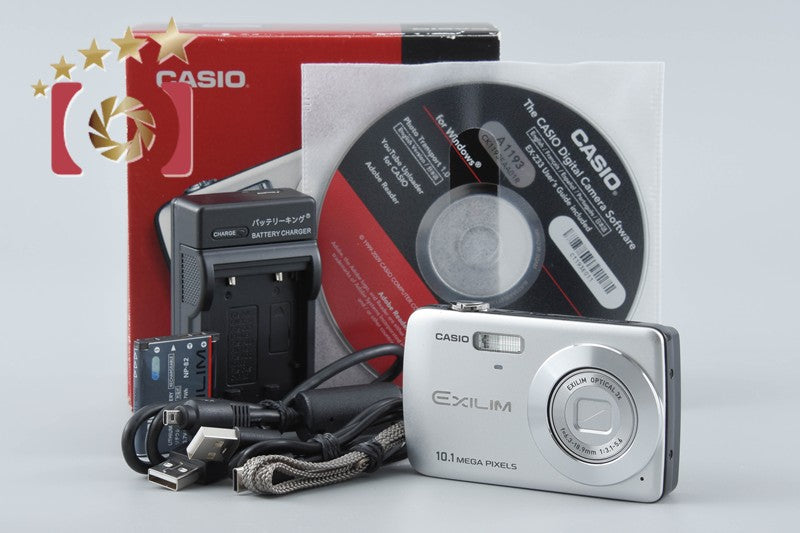 【中古】CASIO カシオ EXILIM EX-Z33 シルバー コンパクトデジタルカメラ 元箱付き