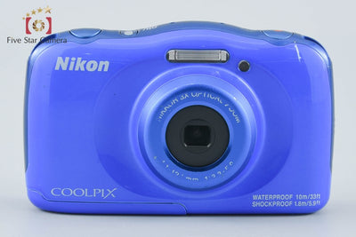 【中古】Nikon ニコン COOLPIX W100 ブルー コンパクトデジタルカメラ