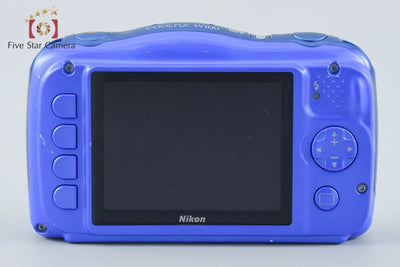 【中古】Nikon ニコン COOLPIX W100 ブルー コンパクトデジタルカメラ