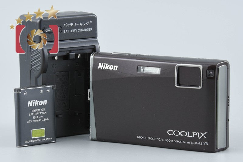 【中古】Nikon ニコン COOLPIX S60 ワインレッド コンパクトデジタルカメラ