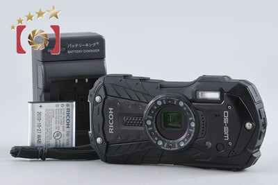 【中古】RICOH リコー PENTAX ペンタックス WG-50 ブラック 防水デジタルカメラ シャッター回数僅少