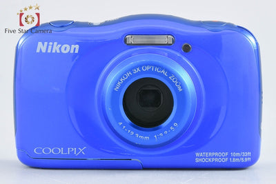 【中古】Nikon ニコン COOLPIX W100 ブルー コンパクトデジタルカメラ