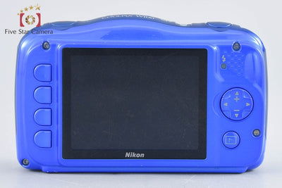 【中古】Nikon ニコン COOLPIX W100 ブルー コンパクトデジタルカメラ