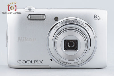 【中古】Nikon ニコン COOLPIX S3600 クリスタルシルバー コンパクトデジタルカメラ