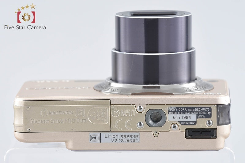 中古】SONY ソニー Cyber-Shot DSC-W170 ゴールド コンパクトデジタル
