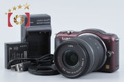 【中古】Panasonic パナソニック LUMIX DMC-GF5 ブラウン + G VARIO 14-42mm f/3.5-5.6 ASPH. MEGA O.I.S. H-FS014042 シャッター回数僅少