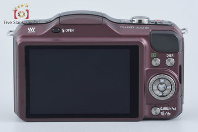 【中古】Panasonic パナソニック LUMIX DMC-GF5 ブラウン + G VARIO 14-42mm f/3.5-5.6 ASPH. MEGA O.I.S. H-FS014042 シャッター回数僅少