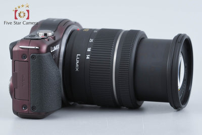 【中古】Panasonic パナソニック LUMIX DMC-GF5 ブラウン + G VARIO 14-42mm f/3.5-5.6 ASPH. MEGA O.I.S. H-FS014042 シャッター回数僅少