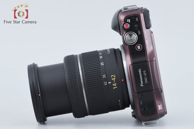 【中古】Panasonic パナソニック LUMIX DMC-GF5 ブラウン + G VARIO 14-42mm f/3.5-5.6 ASPH. MEGA O.I.S. H-FS014042 シャッター回数僅少