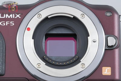 【中古】Panasonic パナソニック LUMIX DMC-GF5 ブラウン + G VARIO 14-42mm f/3.5-5.6 ASPH. MEGA O.I.S. H-FS014042 シャッター回数僅少