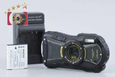 【中古】RICOH リコー PENTAX ペンタックス WG-20 ブラック 防水アクションカメラ