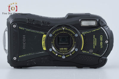 【中古】RICOH リコー PENTAX ペンタックス WG-20 ブラック 防水アクションカメラ