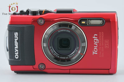 【中古】OLYMPUS オリンパス STYLUS TG-4 Tough レッド 防水デジタルカメラ シャッター回数僅少