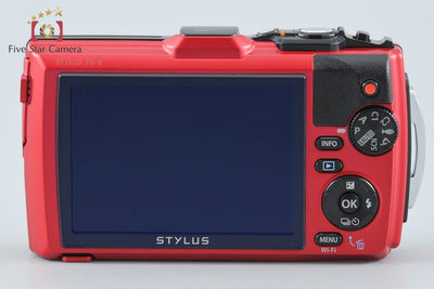 【中古】OLYMPUS オリンパス STYLUS TG-4 Tough レッド 防水デジタルカメラ シャッター回数僅少