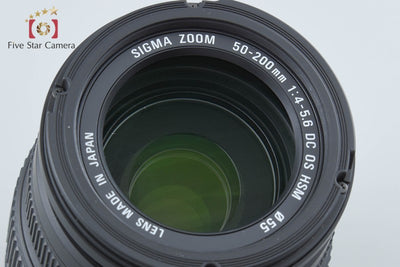 【中古】SIGMA シグマ 50-200mm f/4-5.6 DC OS HSM キヤノン用