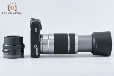 【中古】SONY ソニー α NEX-3N ダブルズームレンズキット ブラック シャッター回数僅少 元箱付き