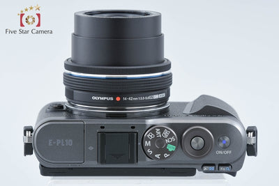 【中古】OLYMPUS オリンパス PEN E-PL10 14-42mm EZ レンズキット ブラック シャッター回数僅少