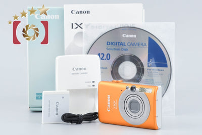 【中古】Canon キヤノン IXY Digital 110 IS オレンジ コンパクトデジタルカメラ 元箱付き