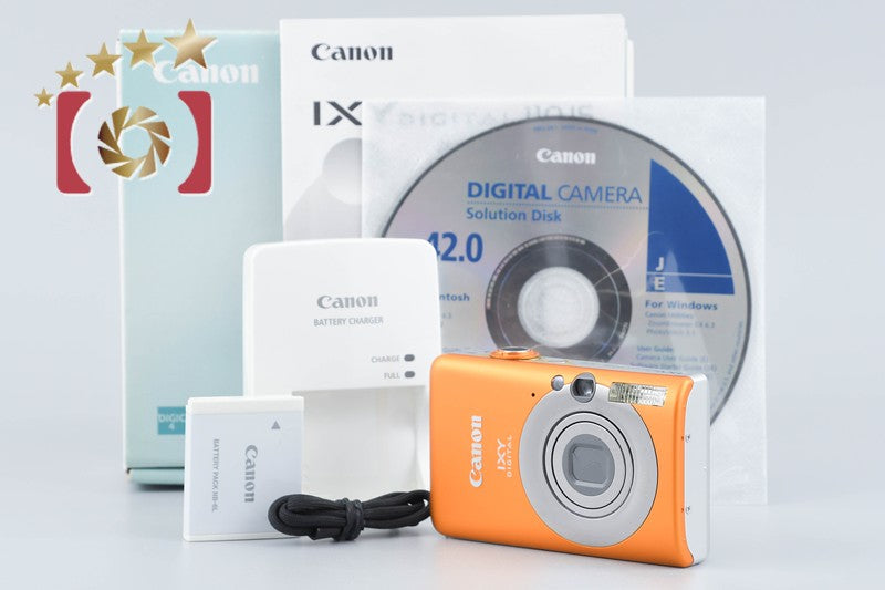 【中古】Canon キヤノン IXY Digital 110 IS オレンジ コンパクトデジタルカメラ 元箱付き
