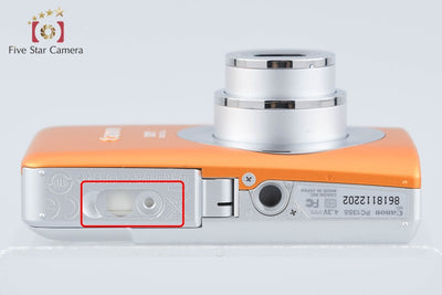 【中古】Canon キヤノン IXY Digital 110 IS オレンジ コンパクトデジタルカメラ 元箱付き